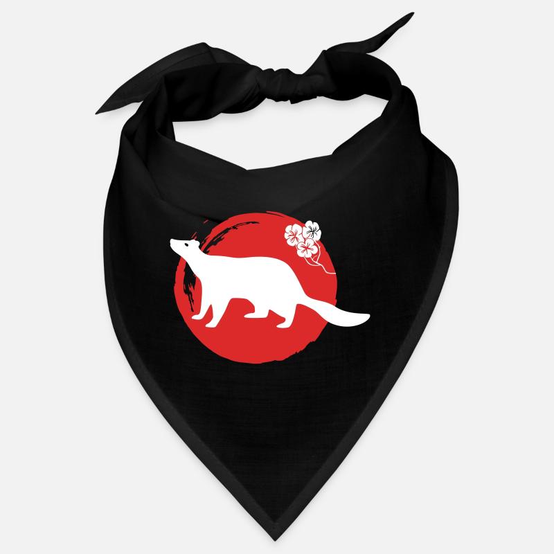 Marten Silhouette Japonaise - Bandana - noir