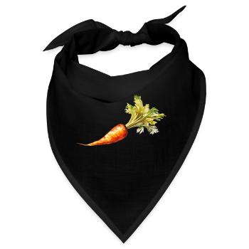 möhre - Bandana - Schwarz - Vorne
