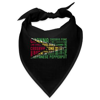 Guyana Flagge Guyanese Guyana - Bandana - Schwarz - Vorne