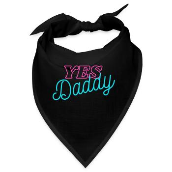 yes Daddy - Bandana - Schwarz - Vorne