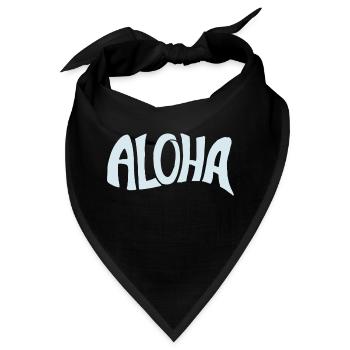 Aloha - Bandana - Schwarz - Vorne