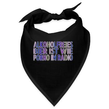 geschenk alkoholische getränke - Bandana - Schwarz - Vorne