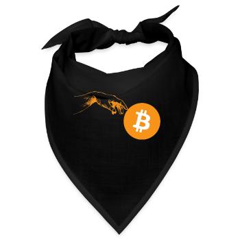 Krypto Creation Hand 3 Bitcoin - Bandana - Schwarz - Vorne