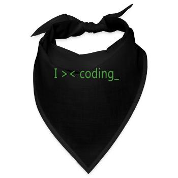 Ich liebe es, Programmierer zu programmieren - Bandana - Schwarz - Vorne