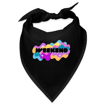 Weekend Vibes Shirt - Bandana - Schwarz - Vorne