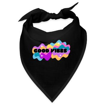 Gute Stimmung Positiv - Bandana - Schwarz - Vorne