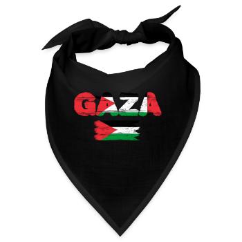 Gaza vintage - Bandana - Schwarz - Vorne