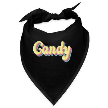 CANDY vintage design - Bandana - Schwarz - Vorne