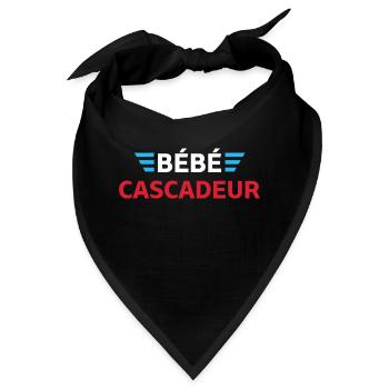 Baby Stuntman - Baby Geschenk - Bandana - Schwarz - Vorne