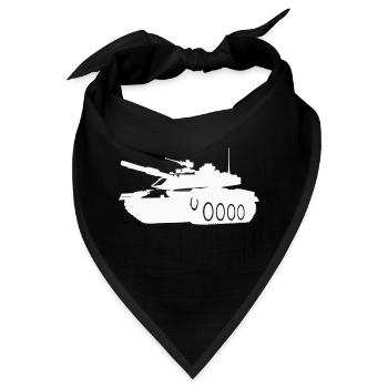 panzer - Bandana - Schwarz - Vorne