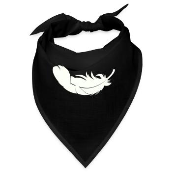 feder - Bandana - Schwarz - Vorne