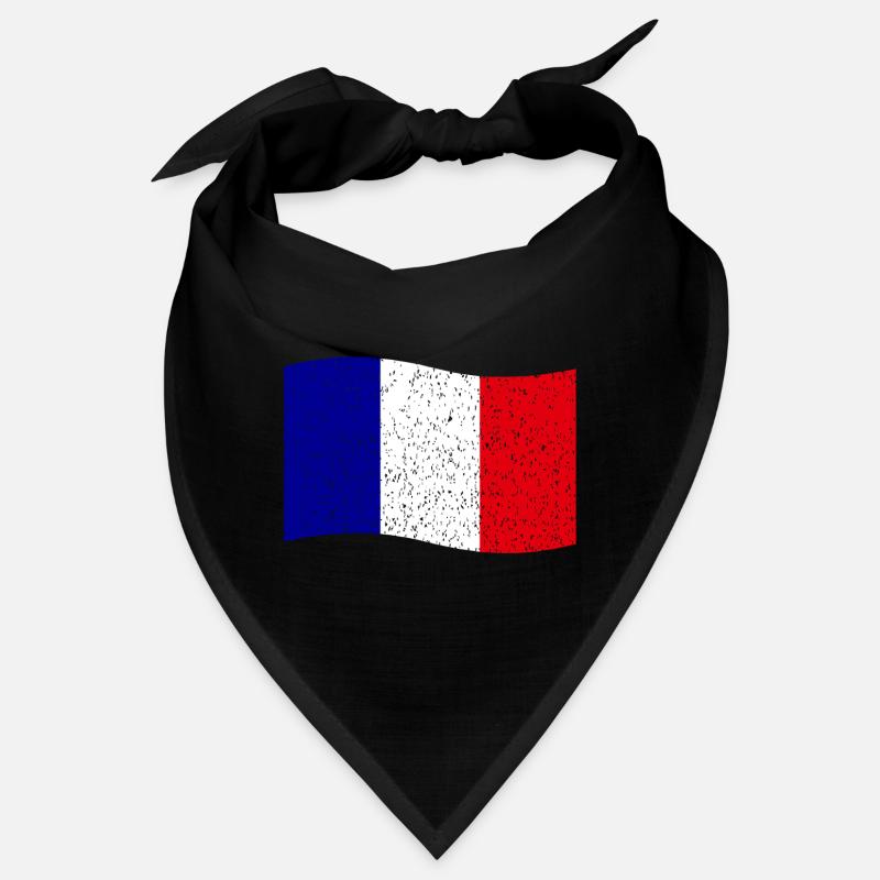 drapeau français vintage Bandana