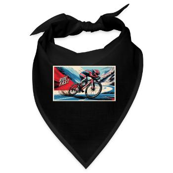Fahrrad - Bandana - Schwarz - Vorne