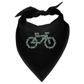 bike - Bandana - Schwarz - Vorne