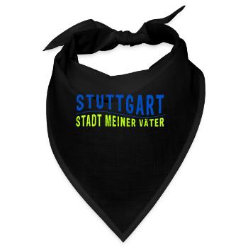 Stuttgart STADT MEINER VÄTER (Vektorgrafik) - Bandana - Schwarz - Vorne
