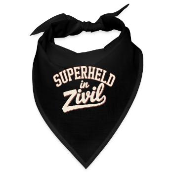 Superheld In Zivil Superhero Superhelden Kostüm - Bandana - Schwarz - Vorne