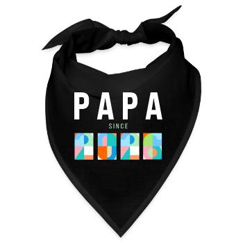 Papa since 2026 - Bandana - Schwarz - Vorne