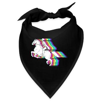 Pferderennen - Bandana - Schwarz - Vorne