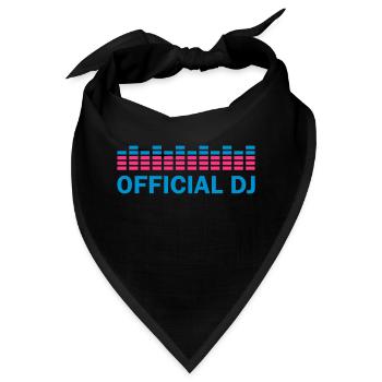 official dj - Bandana - Schwarz - Vorne