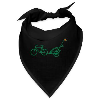 Bike Trailer - Bandana - Schwarz - Vorne