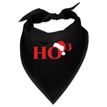 Weihnachten: Ho³ - Bandana - Schwarz - Vorne
