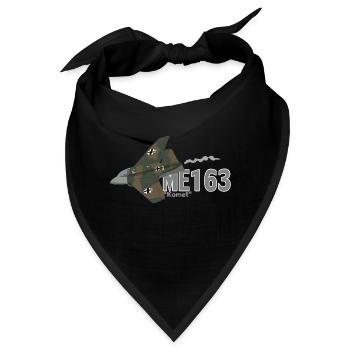 Me 163 Komet (Schreiben) - Bandana - Schwarz - Vorne