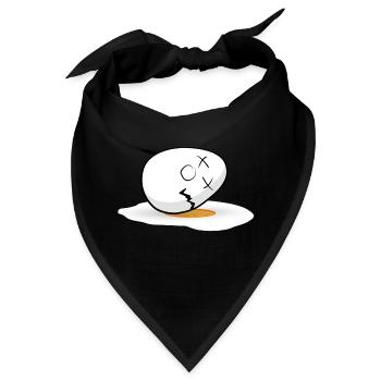 Frohe Ostern Osterei - Bandana - Schwarz - Vorne