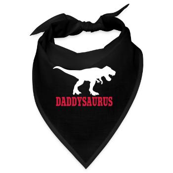 Daddy Saurus - Bandana - Schwarz - Vorne