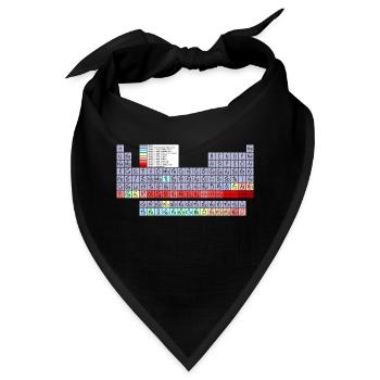 Periodensystem. - Bandana - Schwarz - Vorne