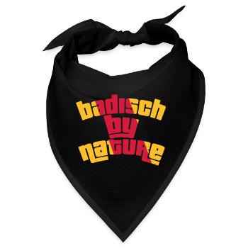 Badisch by nature - Bandana - Schwarz - Vorne
