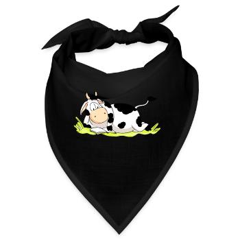 Reading Cow - Bandana - Schwarz - Vorne