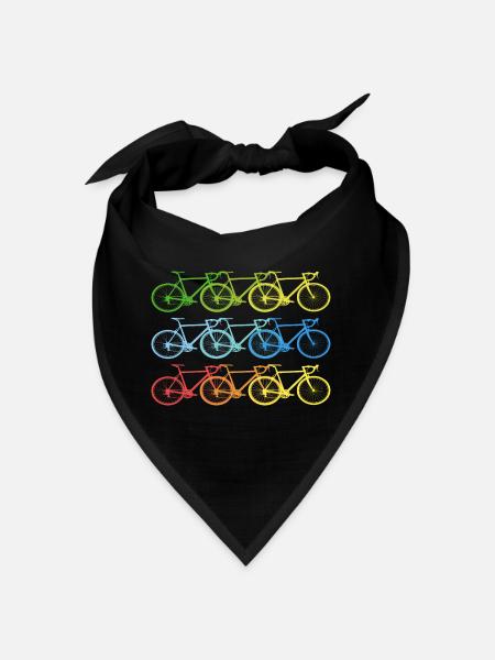 bike t-shirt sport bike summer spring - Bandana - black - Front