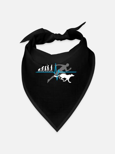 Canicross Entwicklung Hund Agility Zughundesport - Bandana - Schwarz