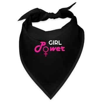 Mädchen-Power, Mädchen, Mädchen-Power Hoodies, Mädchen Macht - Bandana - Schwarz - Vorne