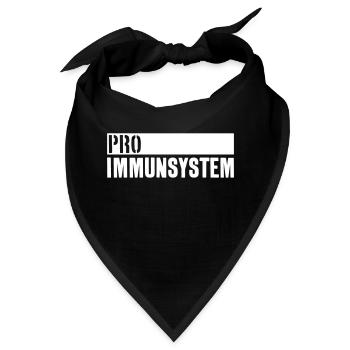 PRO IMMUNSYSTEM IMPFEN - Bandana - Schwarz - Vorne