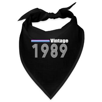 1989 - Bandana - Schwarz - Vorne