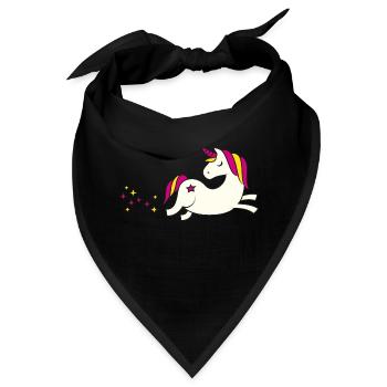 Magischer Einhorn Star Trail - Bandana - Schwarz - Vorne