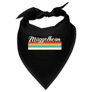 Müggelheim - Treptow - Köpenick - Berlin - Retro - Bandana - Schwarz - Vorne