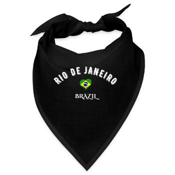 Rio de Janeiro Brasilien - Bandana - Schwarz - Vorne