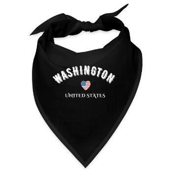 Washington Vereinigte Staaten - Bandana - Schwarz - Vorne
