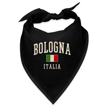 Bologna Italia Vintage Flag - Bandana - Schwarz - Vorne