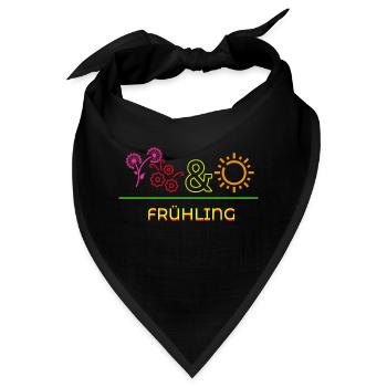 Frühling - Bandana - Schwarz - Vorne