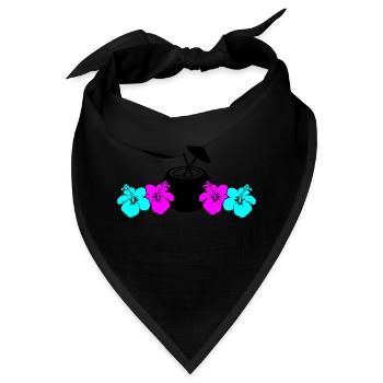 hibiskus kokus - Bandana - Schwarz - Vorne