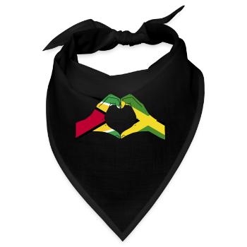 Guyana Flagge Guyanese Guyana - Bandana - Schwarz - Vorne