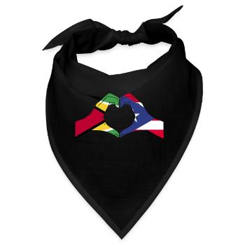 Guyana Flagge Guyanese Guyana - Bandana - Schwarz - Vorne