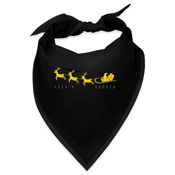 Rockin Around - Christmas - Bandana - Schwarz - Vorne