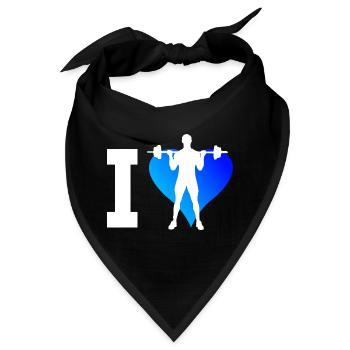 Damen Krafttraining Herren Ausdauertraining - Bandana - Schwarz - Vorne