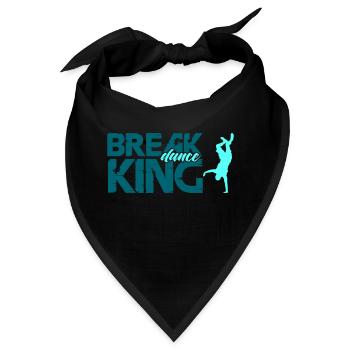 break dance king - Bandana - Schwarz - Vorne