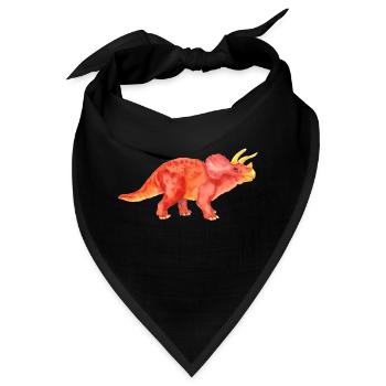 Triceratops - Bandana - Schwarz - Vorne