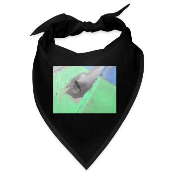 CSD Berlin (gespiegelte Siegessäule in der Pfütze) - Bandana - Schwarz - Vorne